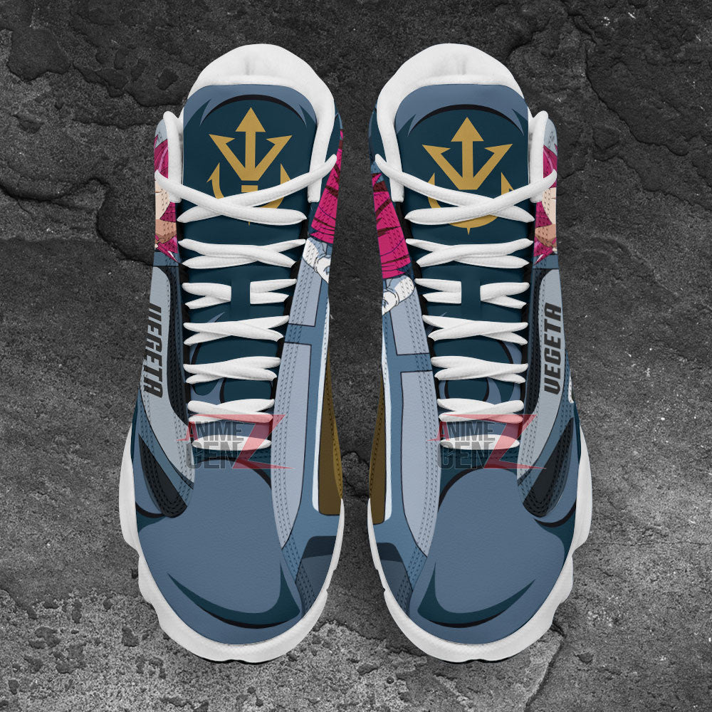 Dragon Ball Vegeta Super Saiyan God Air Jordan 13 Sneakers Custom Anime Shoes
