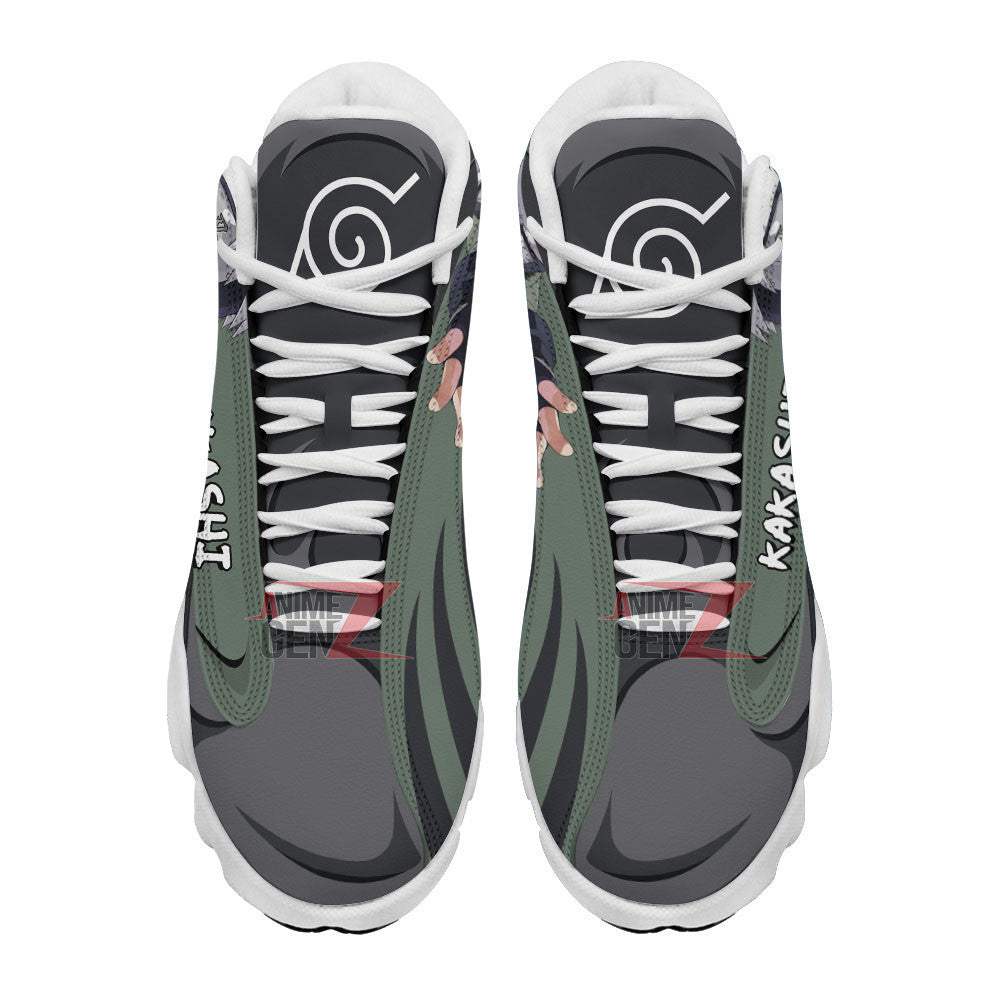 Kakashi Naruto Anime Air Jordan 13 Sneakers Custom Anime Shoes