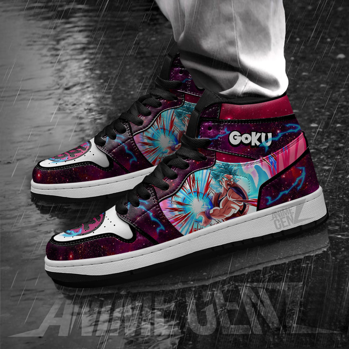 Dragon Ball Son Goku Kaio-ken JD Sneakers Custom Anime Shoes