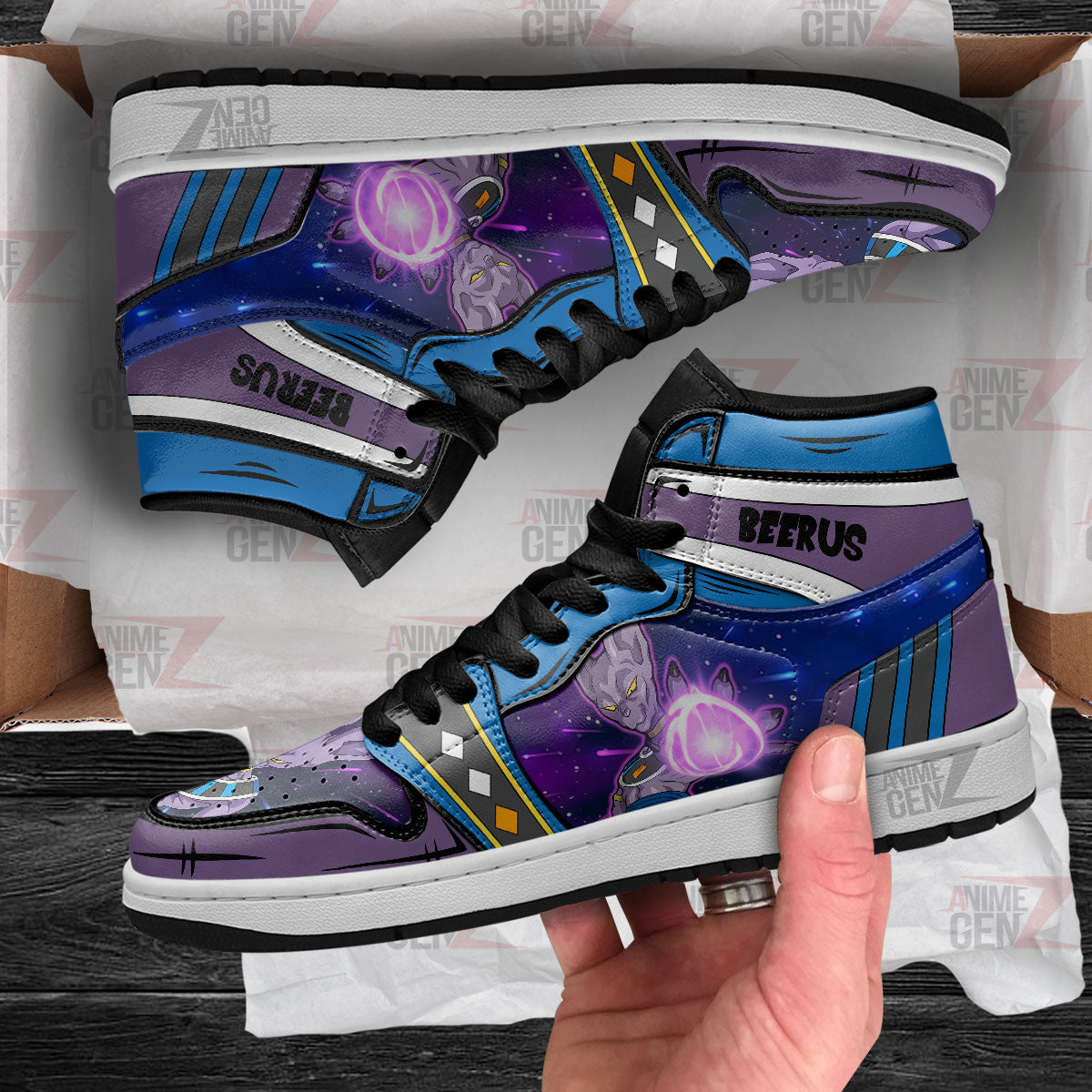 Dragon Ball Beerus JD Sneakers Custom Anime Shoes