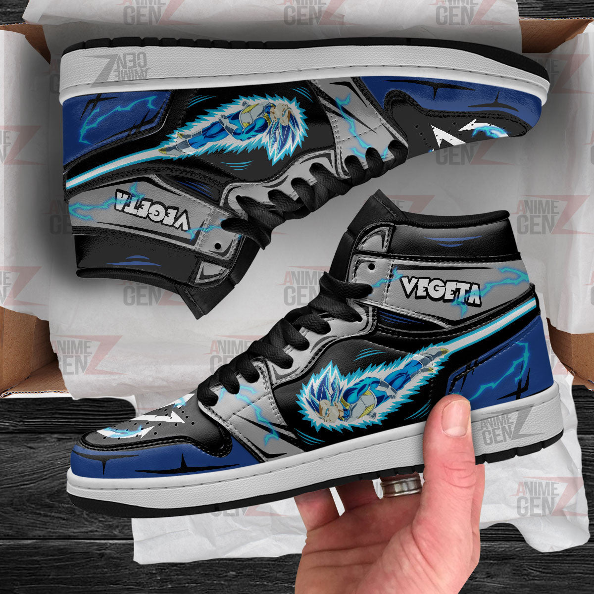 Dragon Ball Vegeta Flying JD Sneakers Custom Anime Shoes