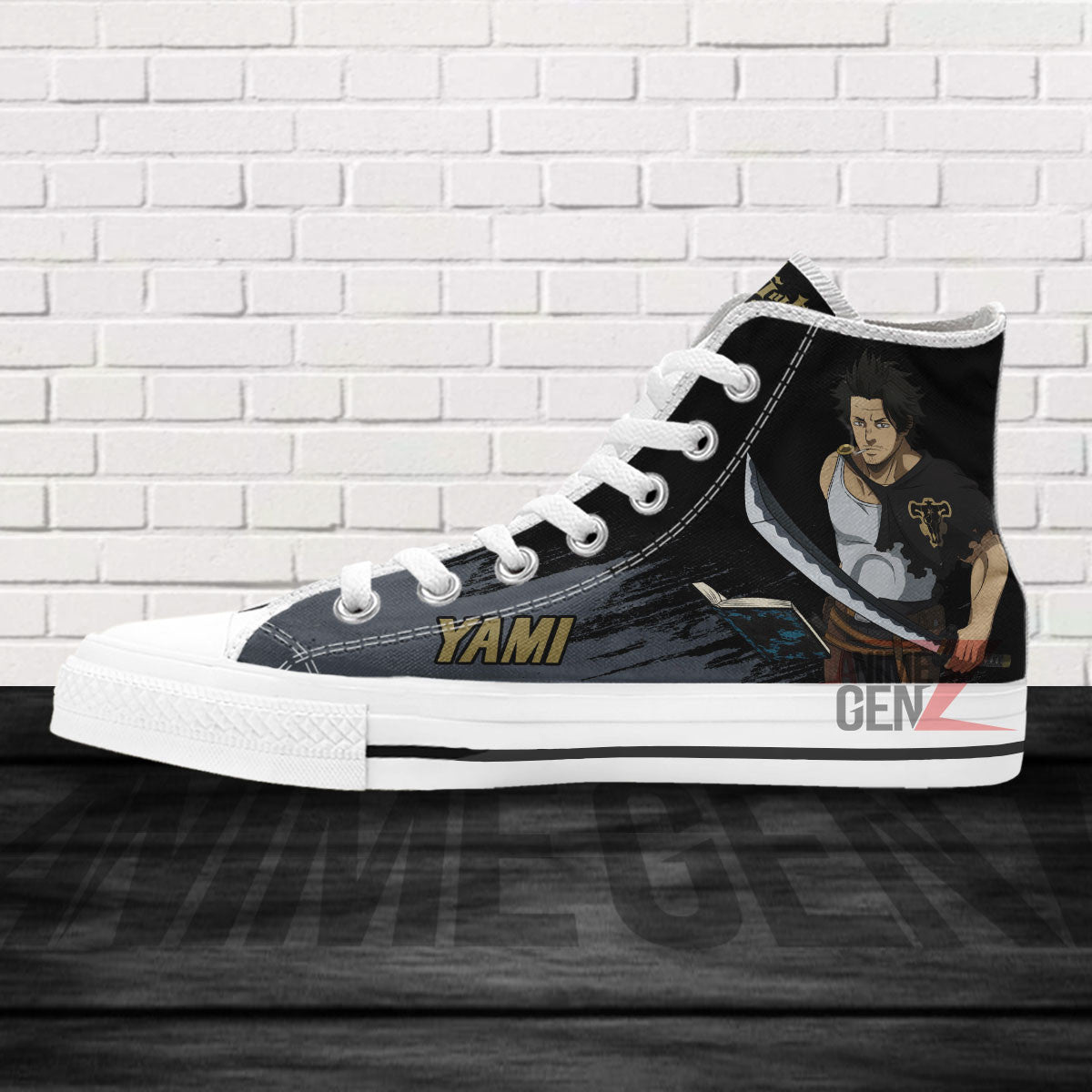 Black Clover Yami Black Bull High Top Shoes Custom Anime Sneakers