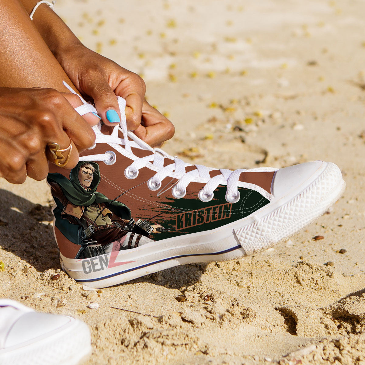 Attack On Titan Jean Kristein High Top Shoes Custom Anime Sneakers