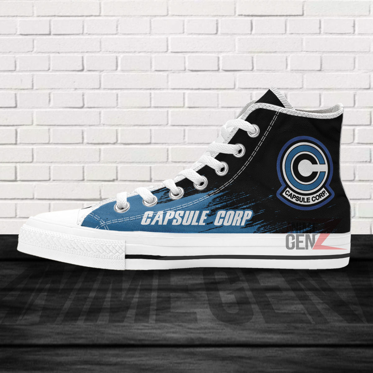 Dragon Ball Capsule Corp High Top Shoes Vegeta Super Saiyan Custom Anime Sneakers