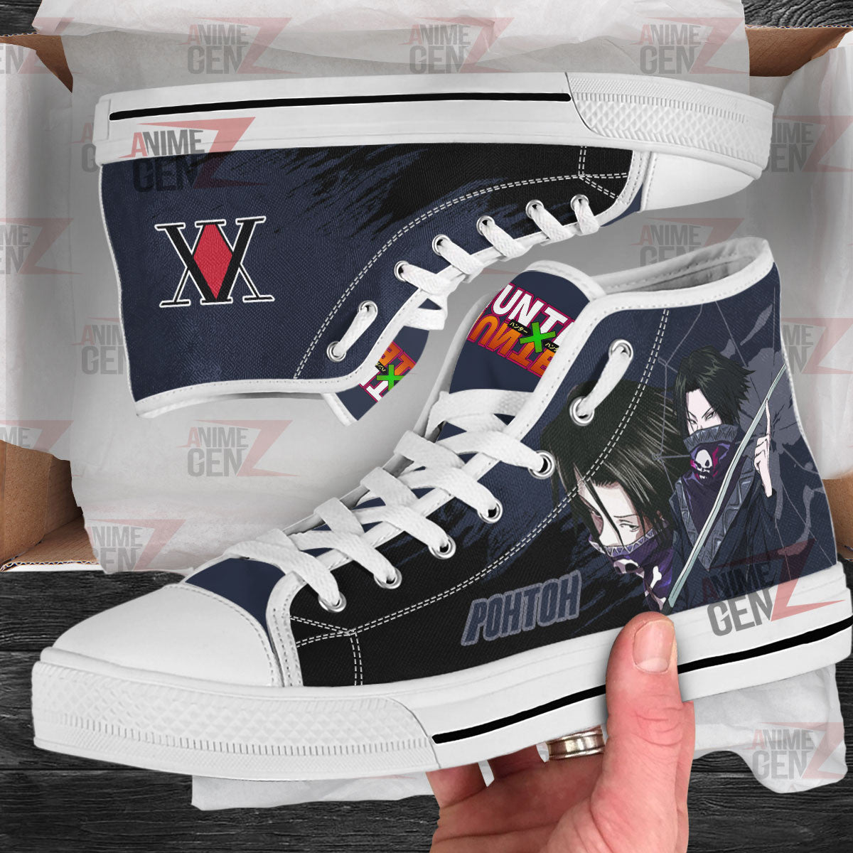 Hunter x Hunter Feitan Pohtoh High Top Shoes Custom Anime Shoes