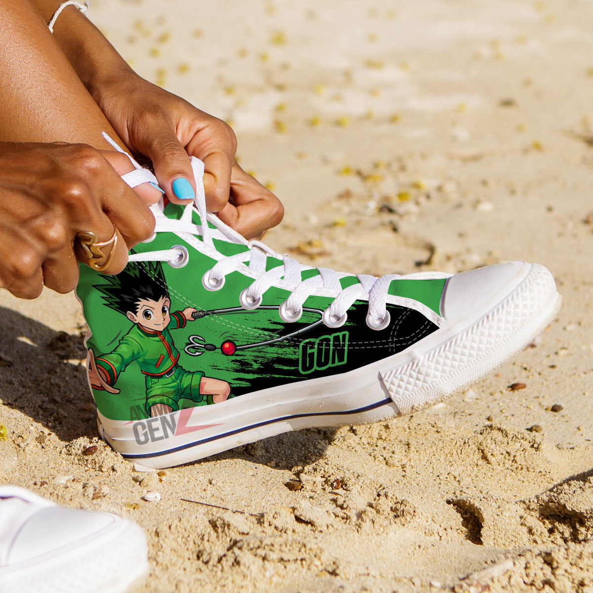 Hunter x Hunter Gon Freecss High Top Shoes Custom Anime Shoes