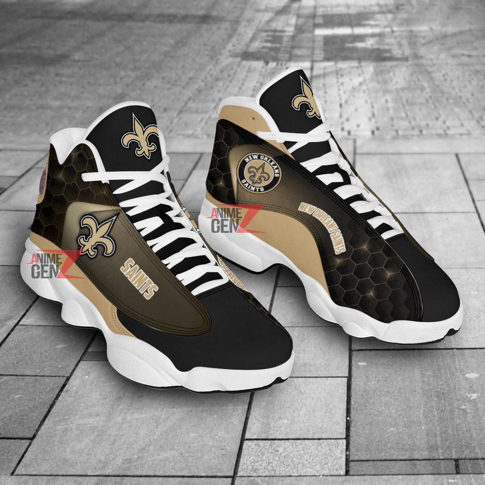 New Orleans Saints Air Jordan 13 Sneakers NFL Custom Sport Shoes Th221001-02
