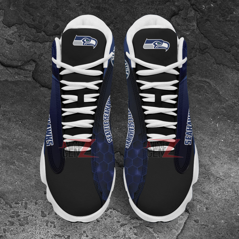Seattle Seahawks Air Jordan 13 Sneakers NFL Custom Sport Shoes