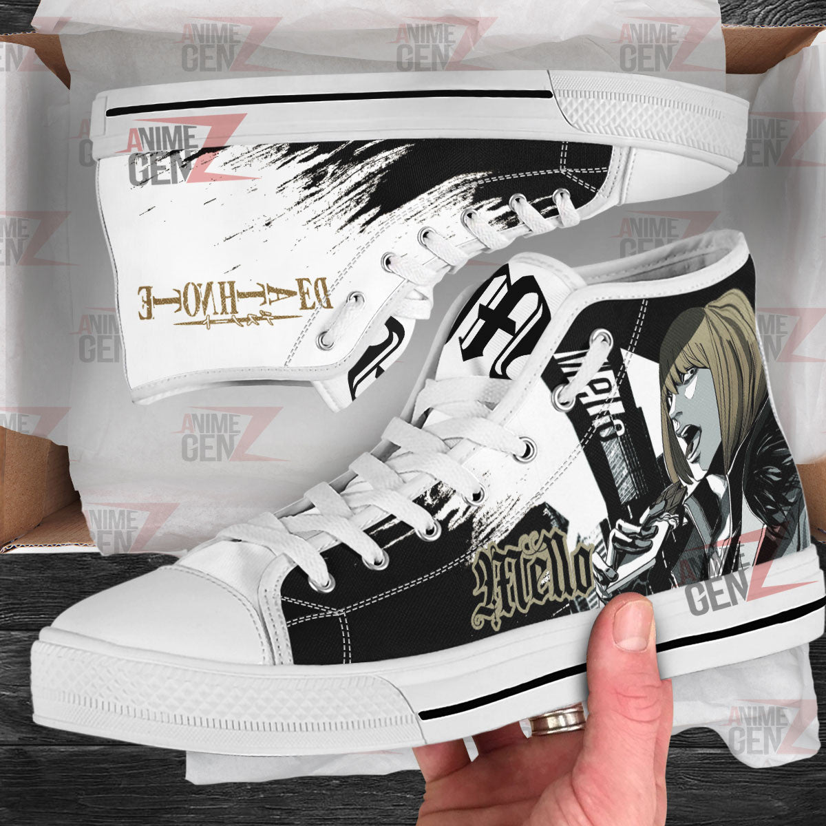 Death Note Mello High Top Shoes Custom Anime Shoes