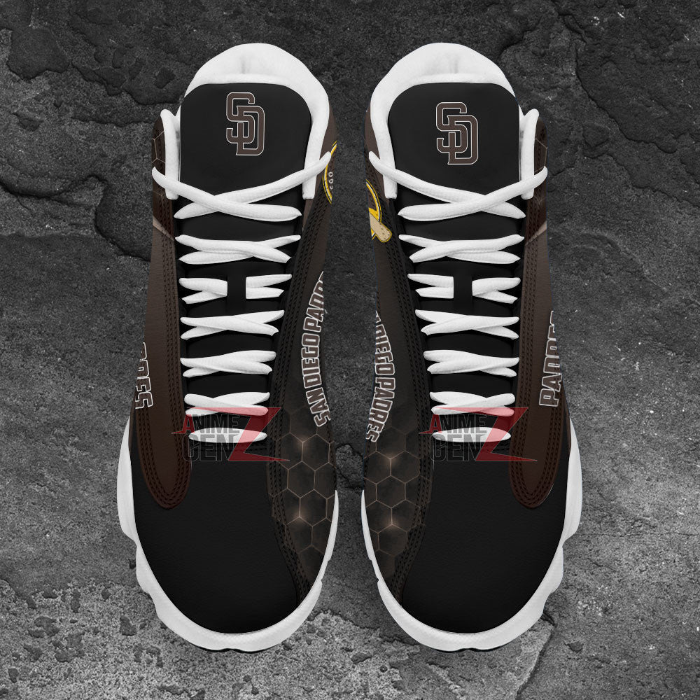 San Diego Padres Air Jordan 13 Sneakers MLB Custom Sports Shoes
