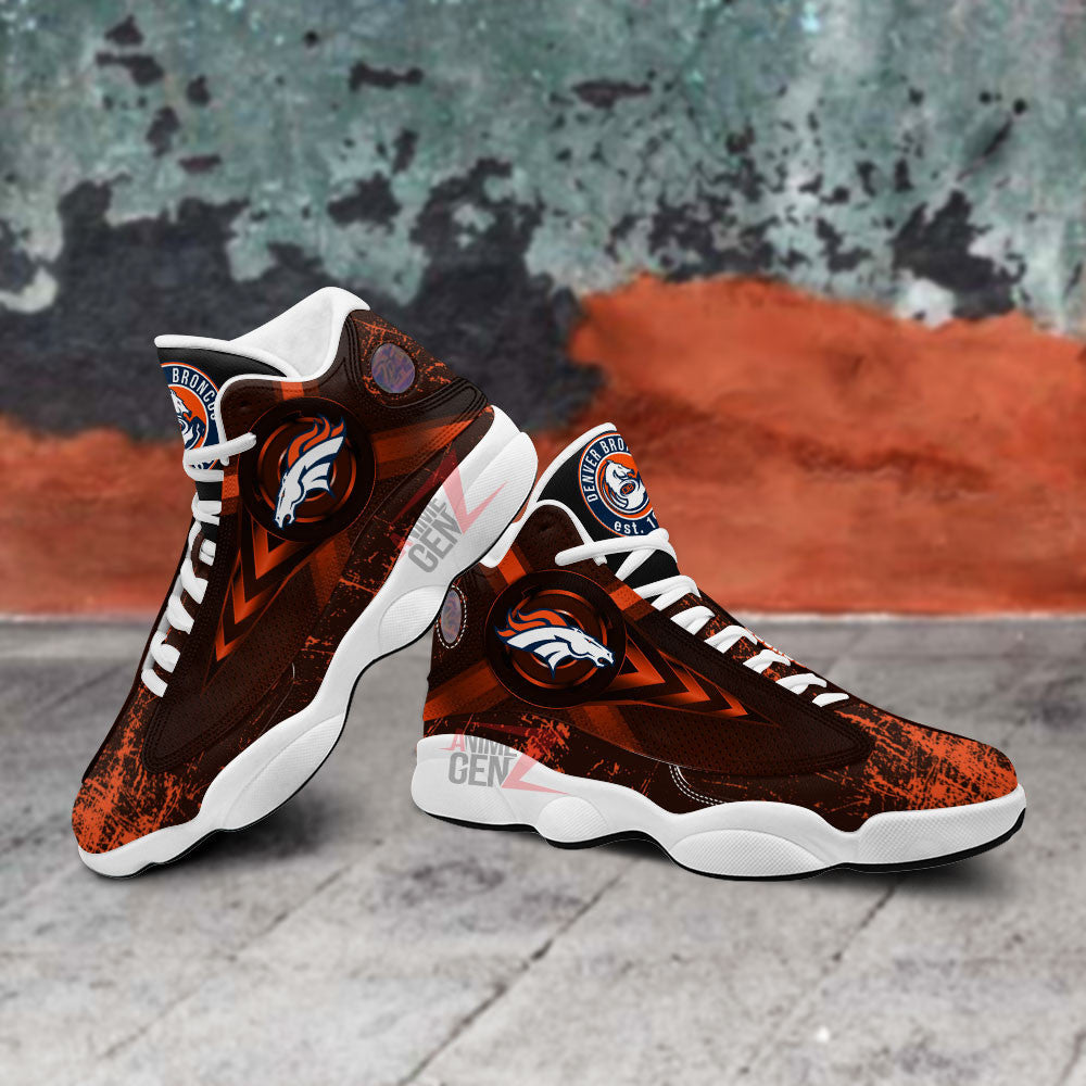 Denver Broncos Air Jordan Sneakers 13 NFL Custom Sport Shoes