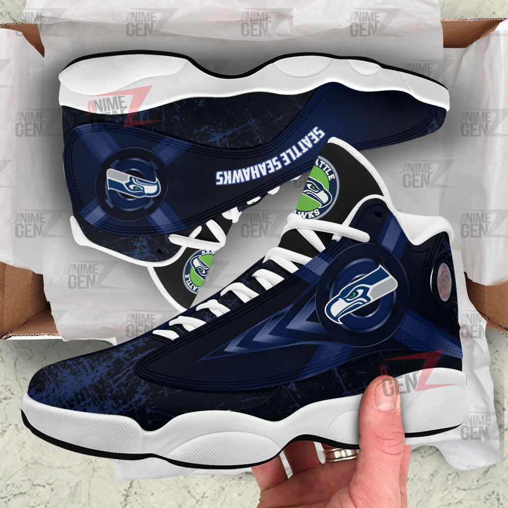 Seattle Seahawks Air Jordan Sneakers 13 NFL Custom Sport Shoes