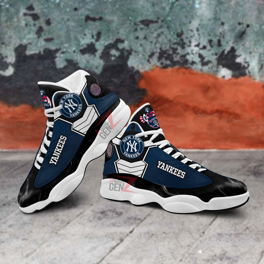New York Yankees Air Jordan 13 Sneakers MLB Baseball Custom Sports Shoes