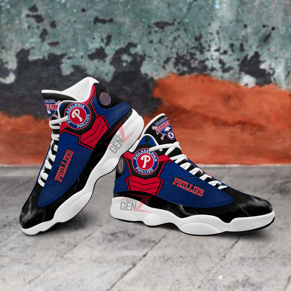 Philadelphia Phillies Air Jordan 13 Sneakers MLB Baseball Custom Sports Shoes