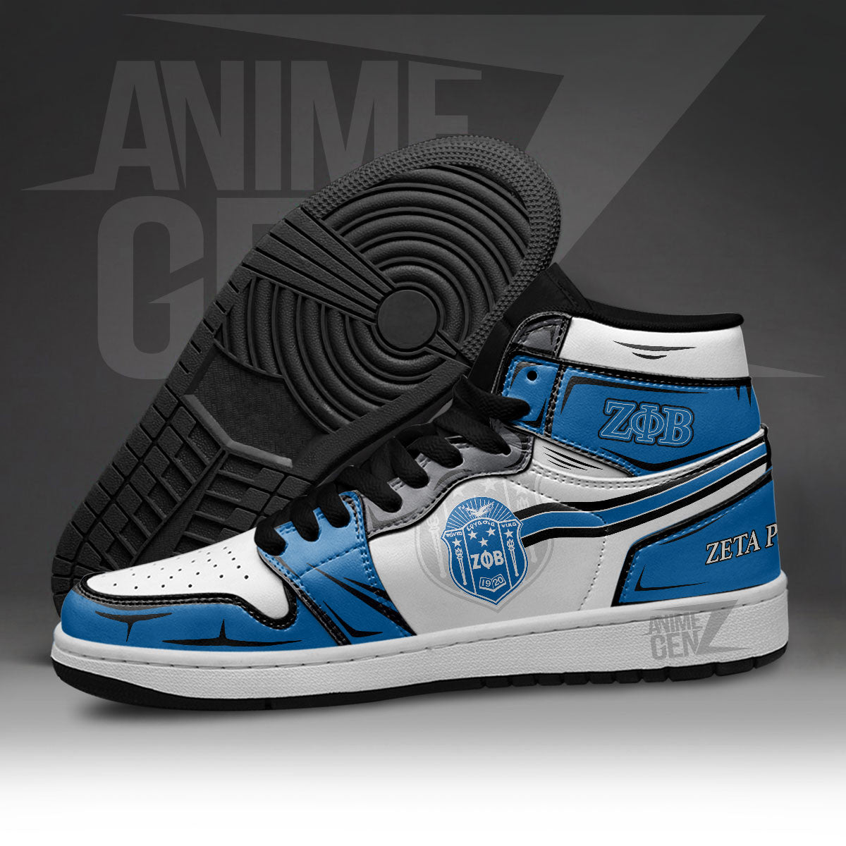 Zeta Phi Beta JD Sneakers Sororities Custom Shoes