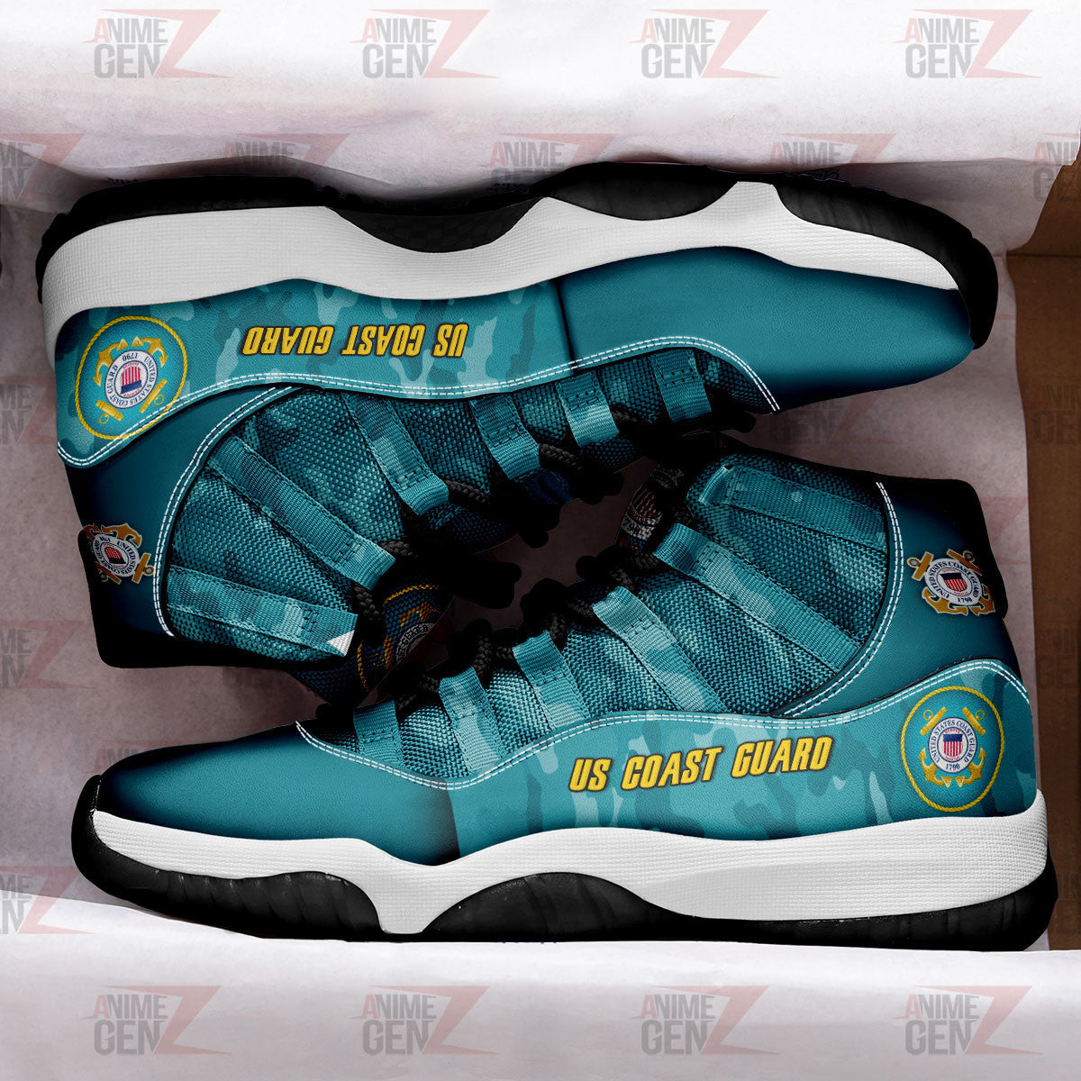 US Coast Guard Air Jordan 11 US Armed Force Custom Shoes