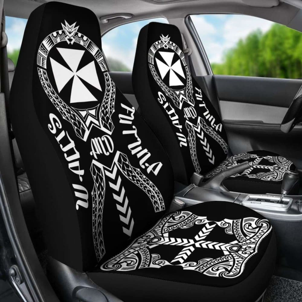 Wallis And Futuna Car Seat Covers Polynesian Tribal