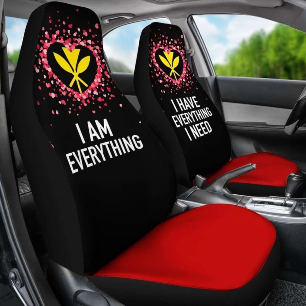 (Hawaiian) Kanaka Maoli Car Seat Covers Couple Valentine Everthing I Need