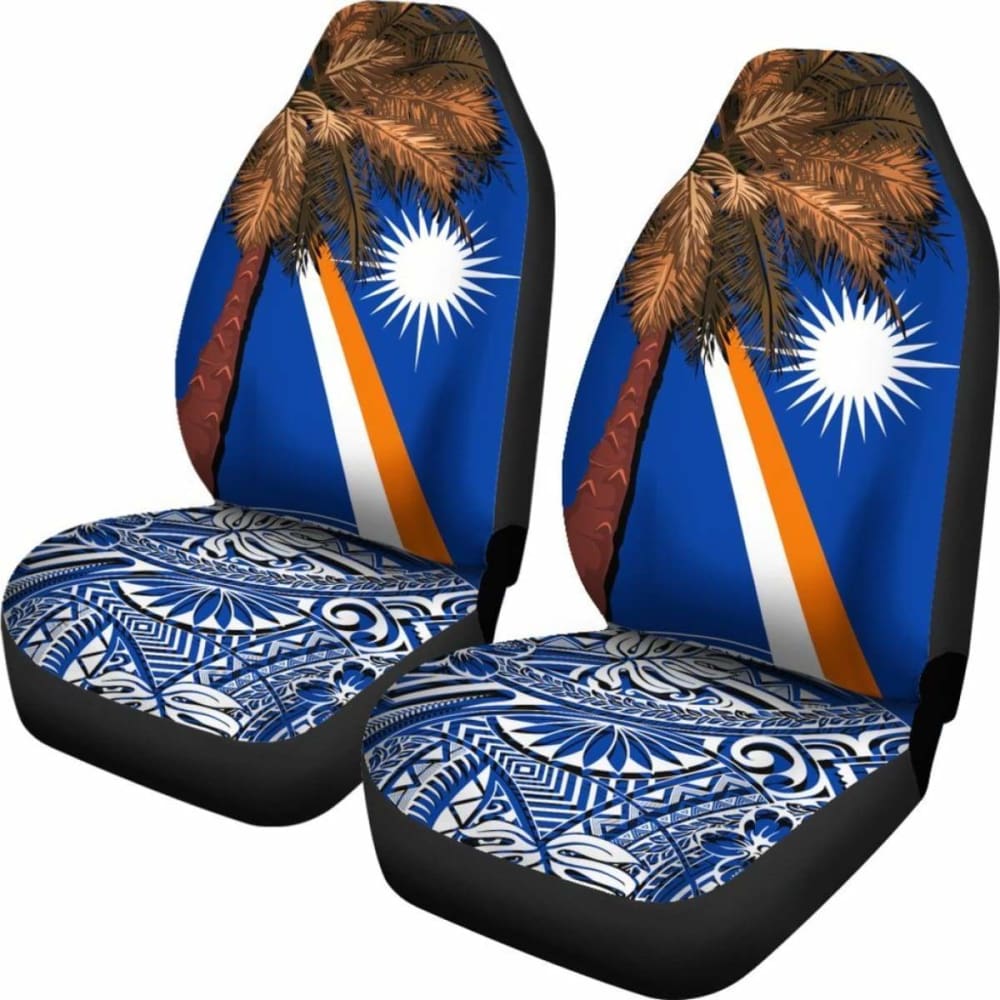 Marshall Islands Polynesian Car Seat Covers - Palm Tree -
