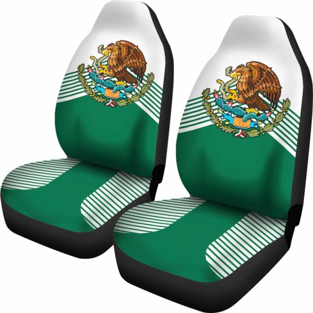 Mexico Green Coat Of Arms Car Seat Covers