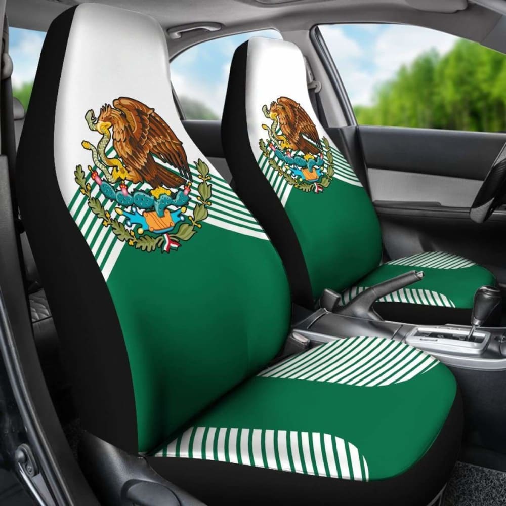 Mexico Green Coat Of Arms Car Seat Covers