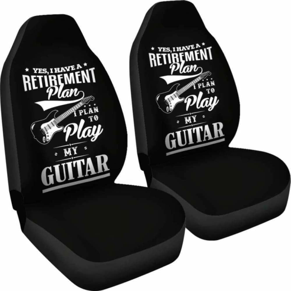 Guitar Retirement Plan Car Seat Covers