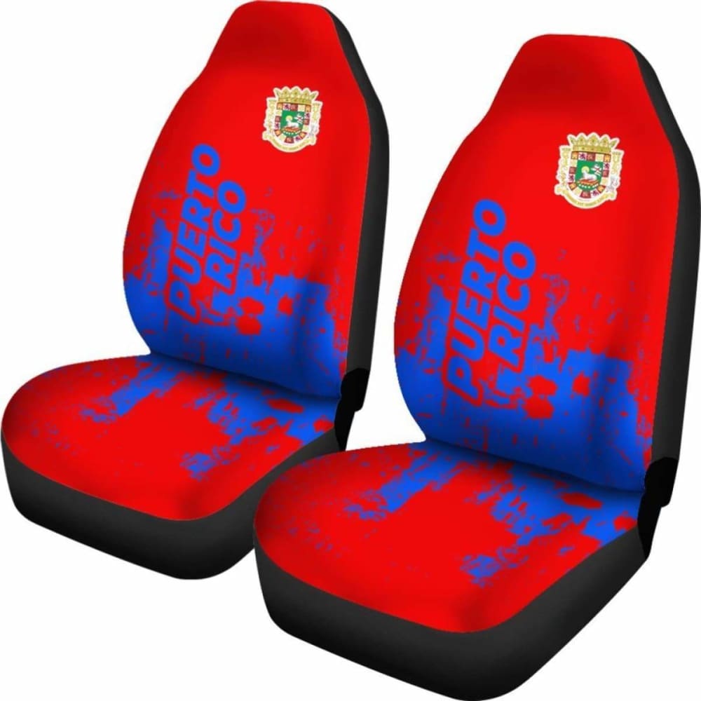 Puerto Rico Car Seat Covers Smudge Style