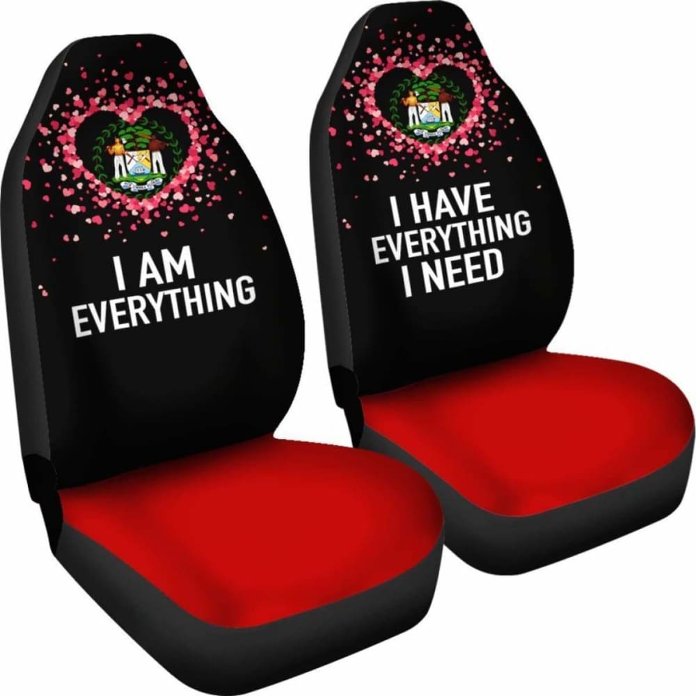 Belize Car Seat Covers Couple Valentine Everthing I Need (Set Of Two)