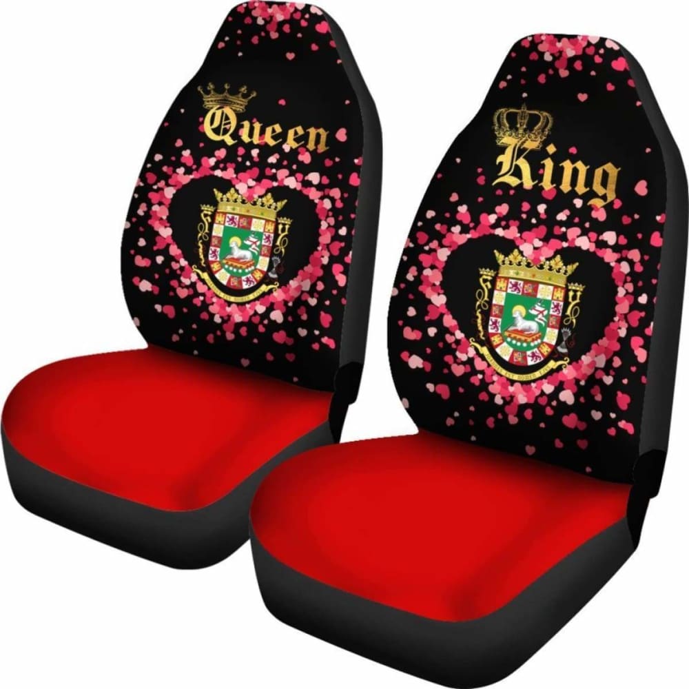 Puerto Rico Car Seat Cover Couple King/Queen (Set Of Two)