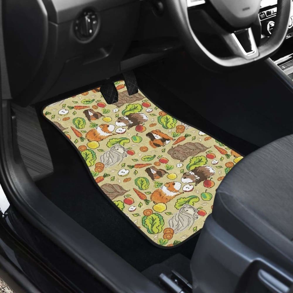 Guinea Pig Pattern Print Design Front And Back Car Mats
