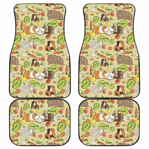 Guinea Pig Pattern Print Design Front And Back Car Mats