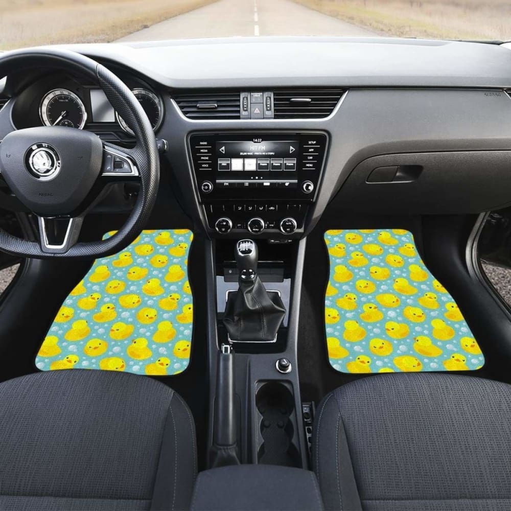 Duck Pattern Print Design Front And Back Car Mats