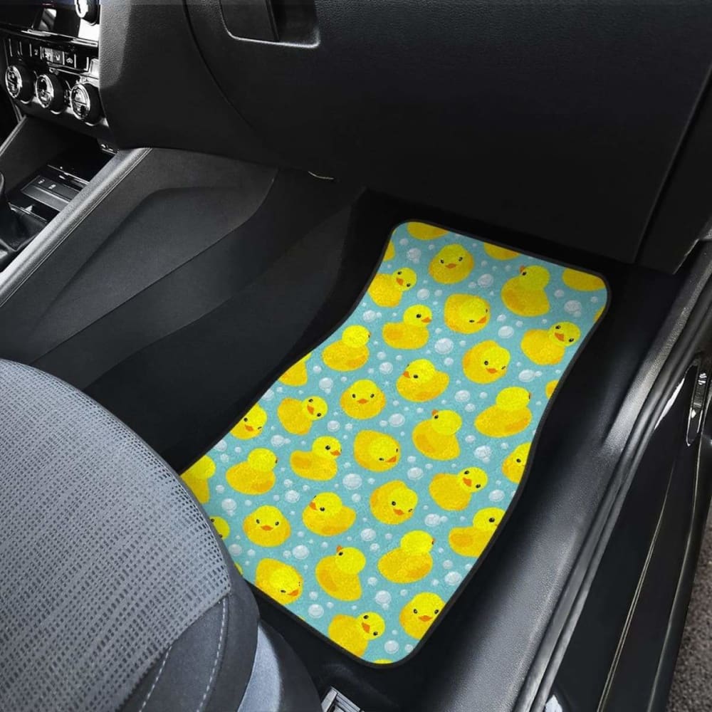 Duck Pattern Print Design Front And Back Car Mats
