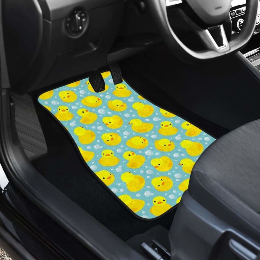 Duck Pattern Print Design Front And Back Car Mats