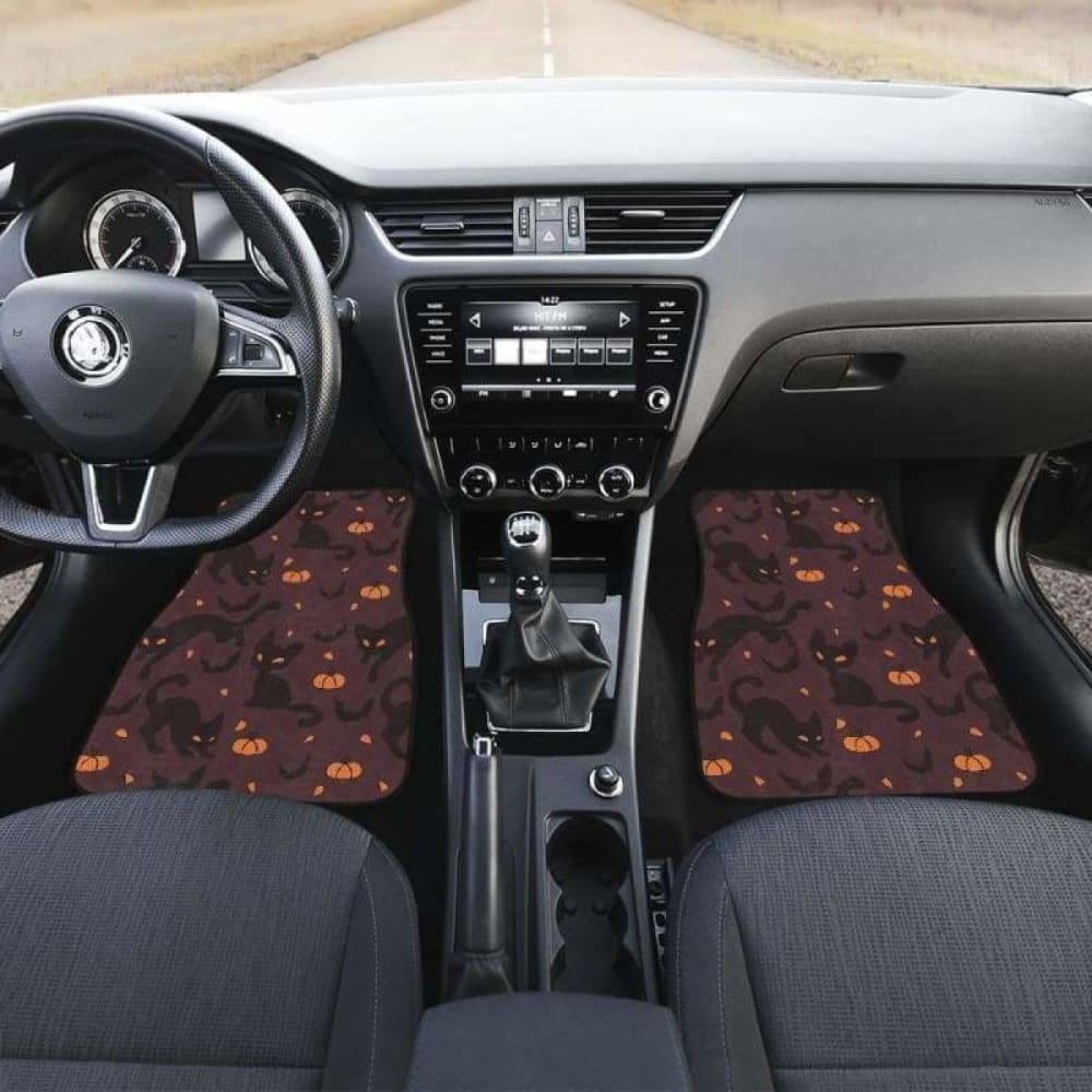 Black Cats Halloween Car Floor Mats