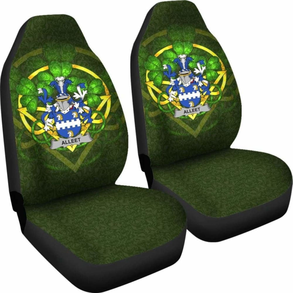 Alleet \bIreland Car Seat Cover Celtic Shamrock ( Set Of Two)