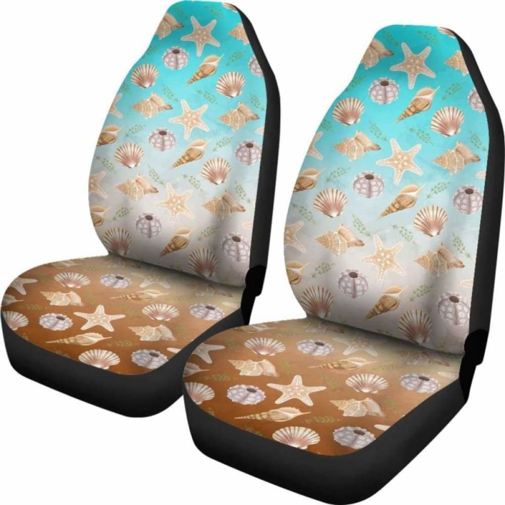 Watercolor Ocean Pattern Car Seat Covers
