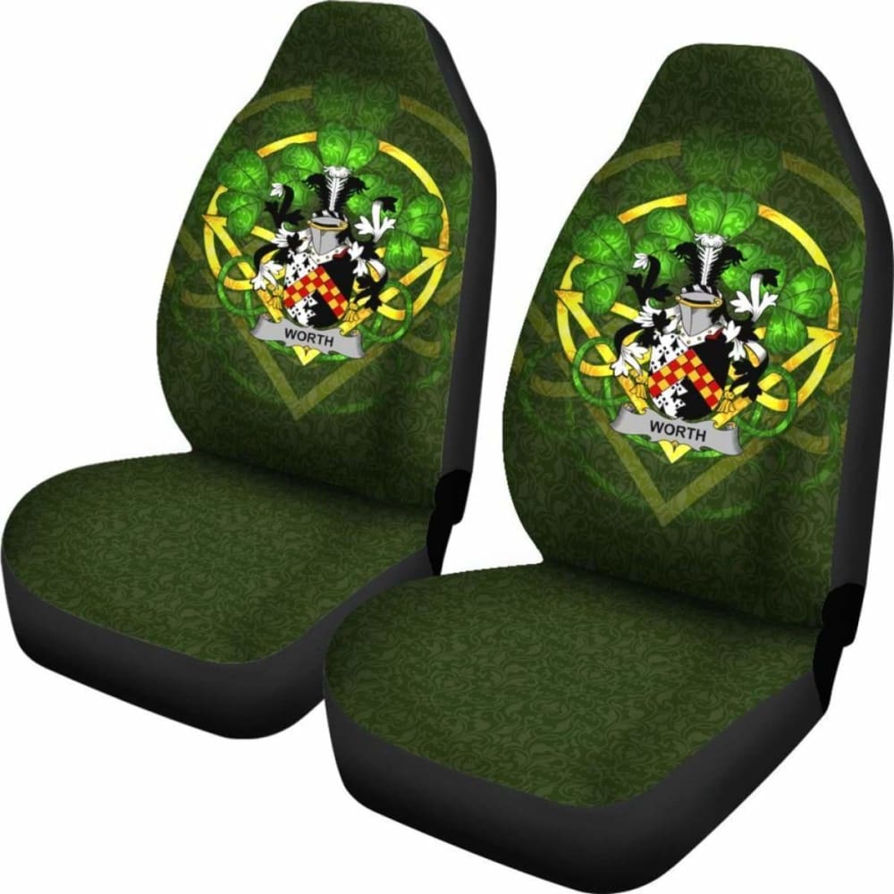 Worth Or Mcworth \bIreland Car Seat Cover Celtic Shamrock ( Set Of Two)