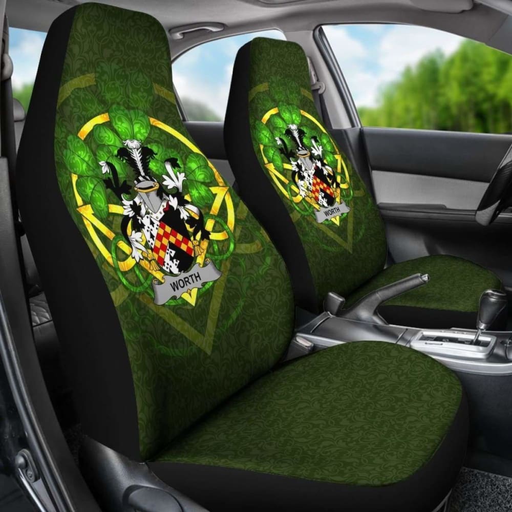 Worth Or Mcworth \bIreland Car Seat Cover Celtic Shamrock ( Set Of Two)