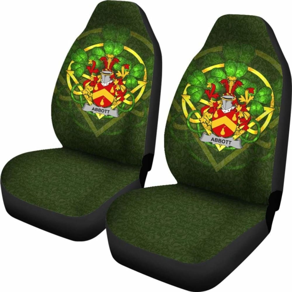 Abbott \bIreland Car Seat Cover Celtic Shamrock ( Set Of Two)