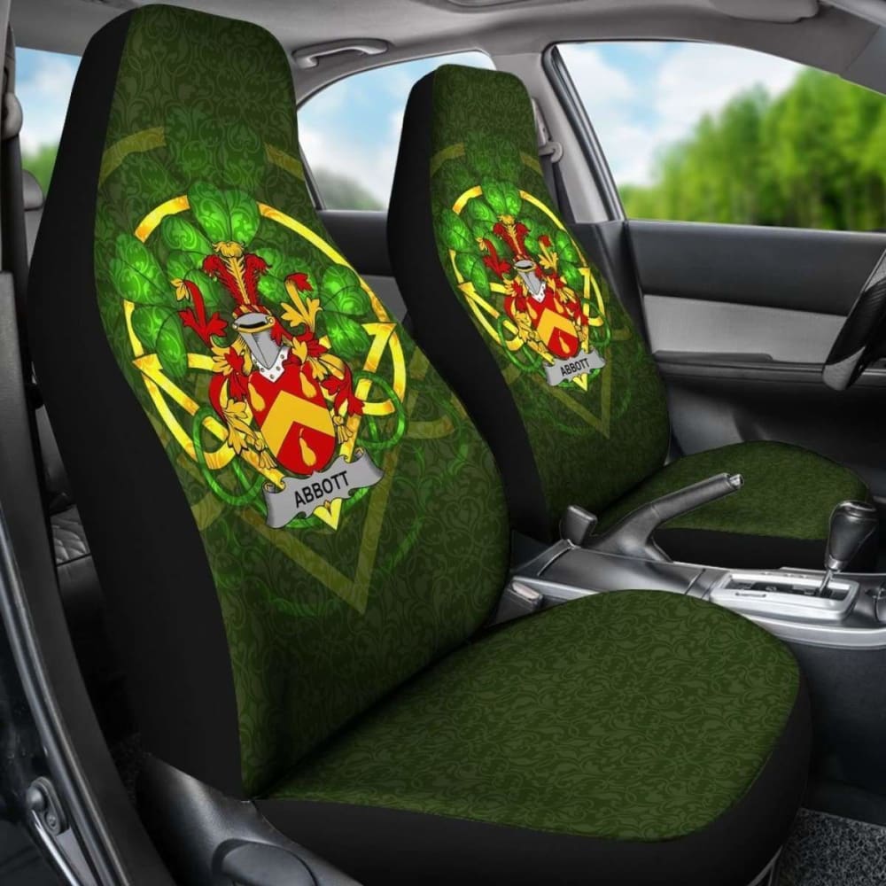 Abbott \bIreland Car Seat Cover Celtic Shamrock ( Set Of Two)