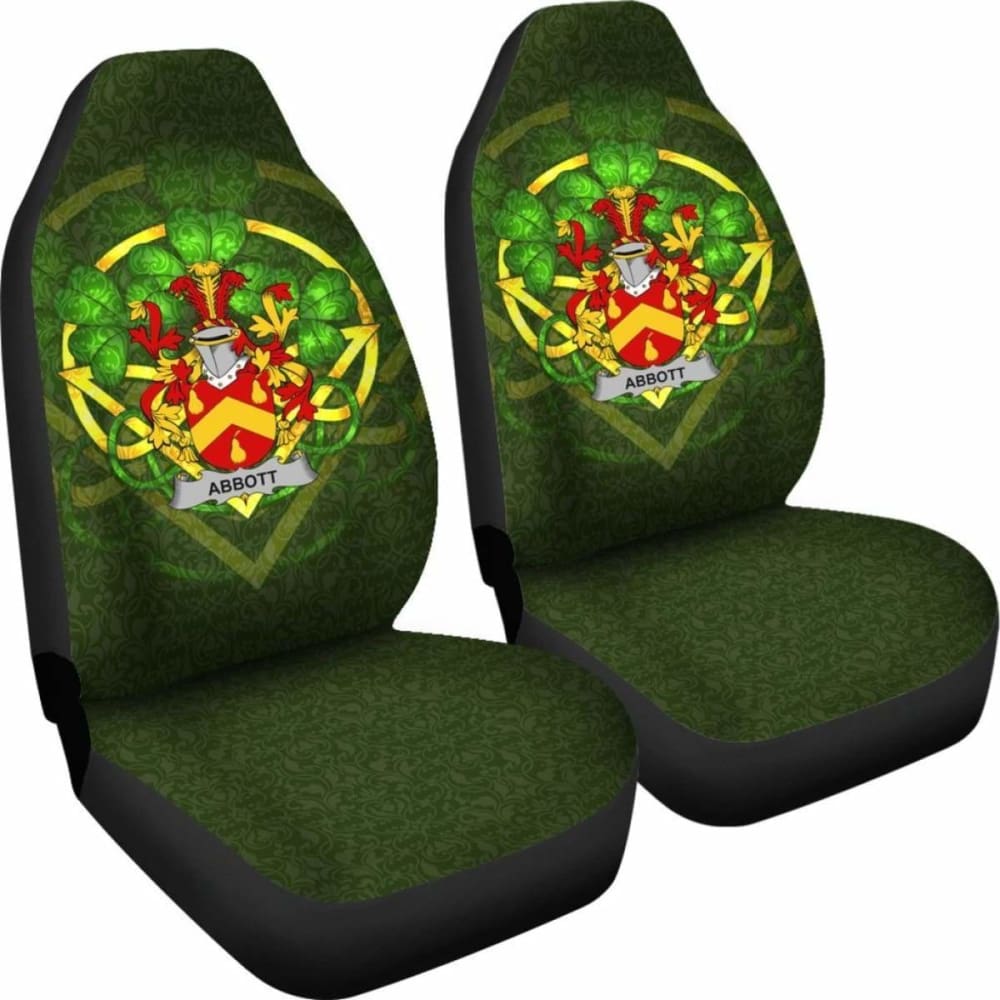 Abbott \bIreland Car Seat Cover Celtic Shamrock ( Set Of Two)