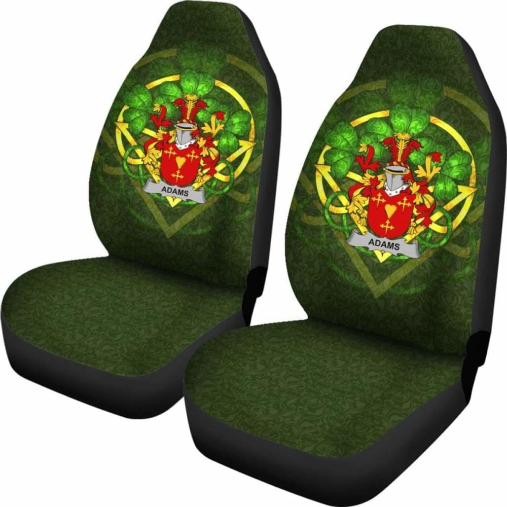 Adams \bIreland Car Seat Cover Celtic Shamrock ( Set Of Two)