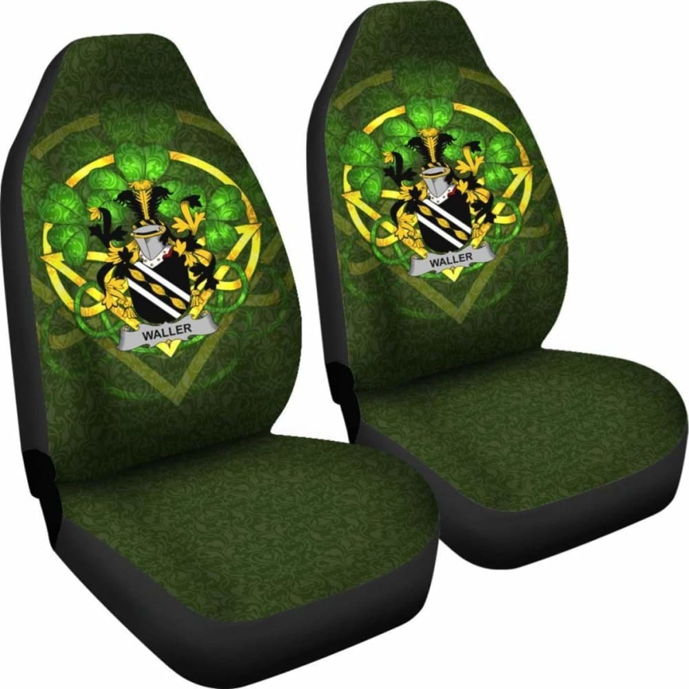 Waller \bIreland Car Seat Cover Celtic Shamrock ( Set Of Two)