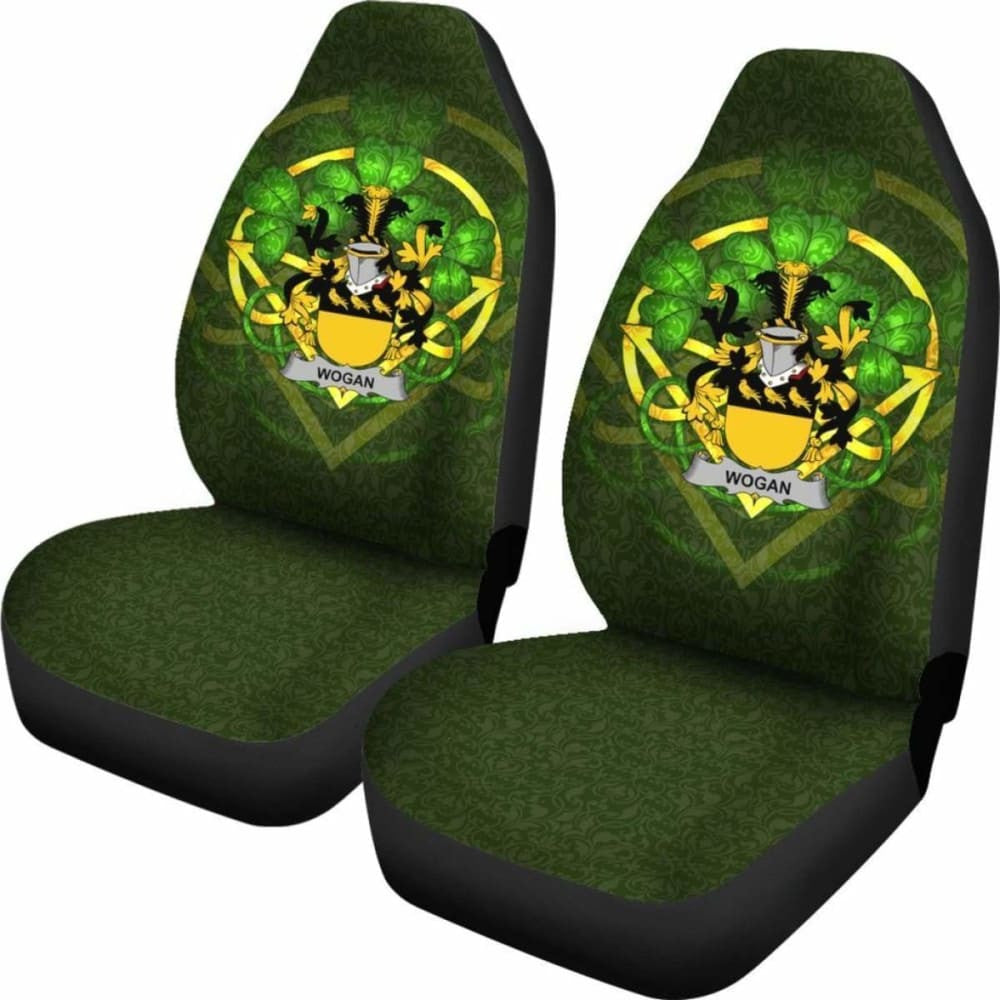 Wogan \bIreland Car Seat Cover Celtic Shamrock ( Set Of Two)