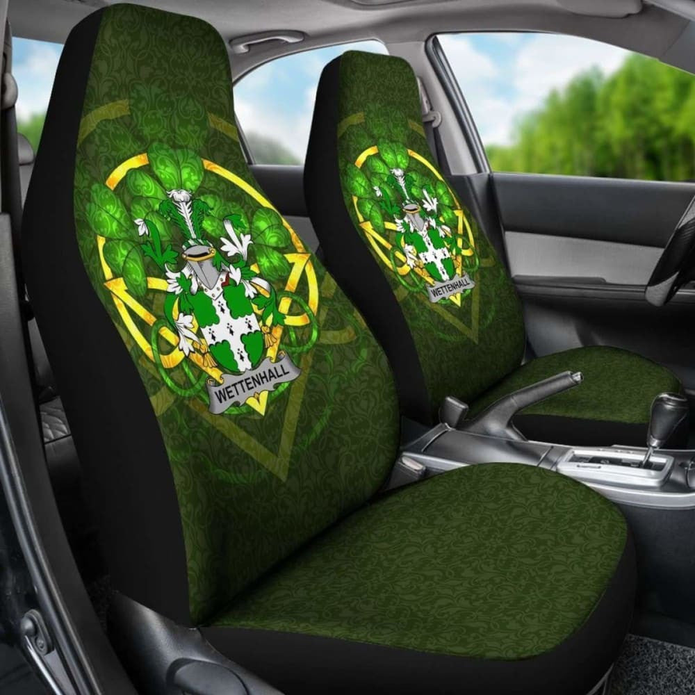 Wettenhall \bIreland Car Seat Cover Celtic Shamrock ( Set Of Two)