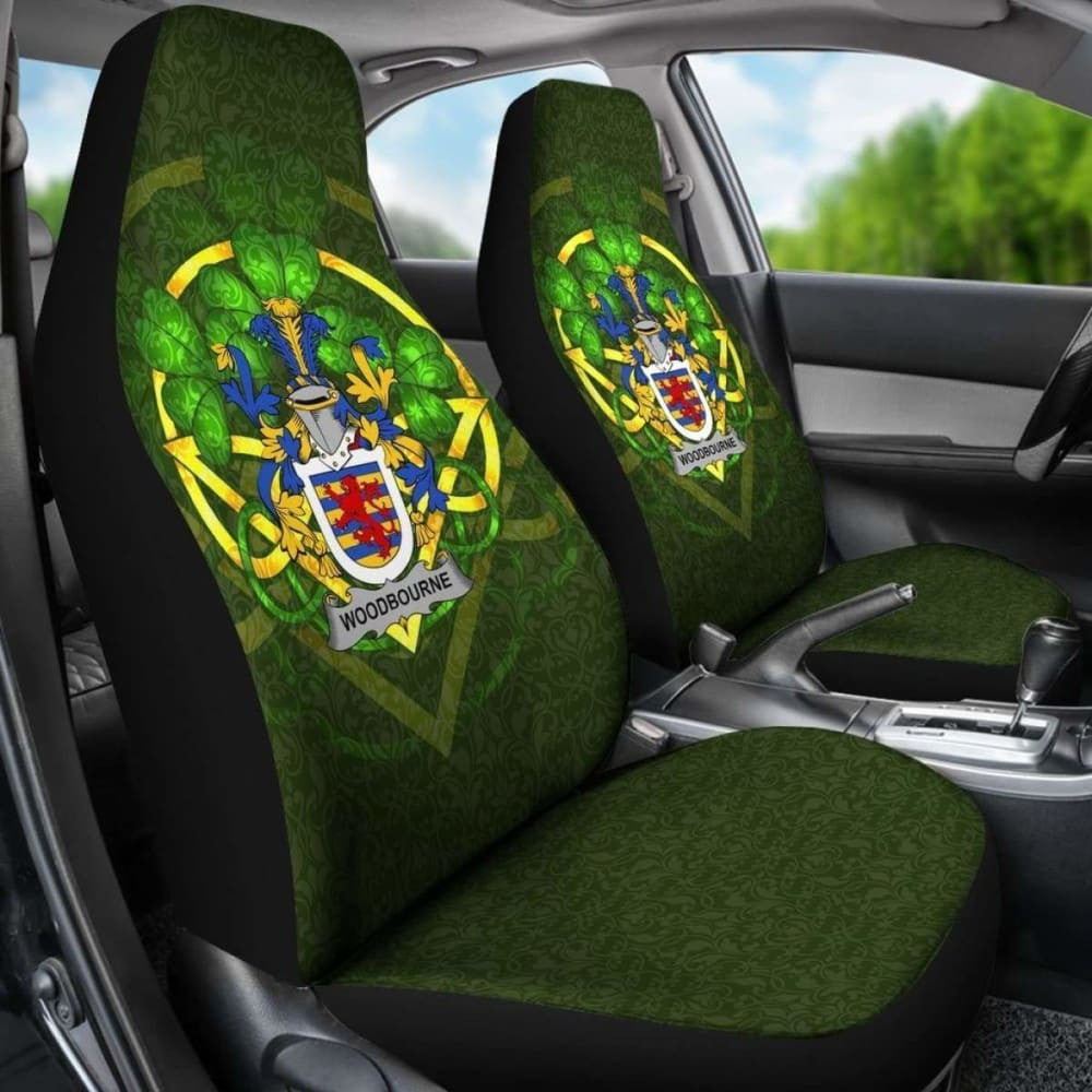Woodbourne \bIreland Car Seat Cover Celtic Shamrock ( Set Of Two)