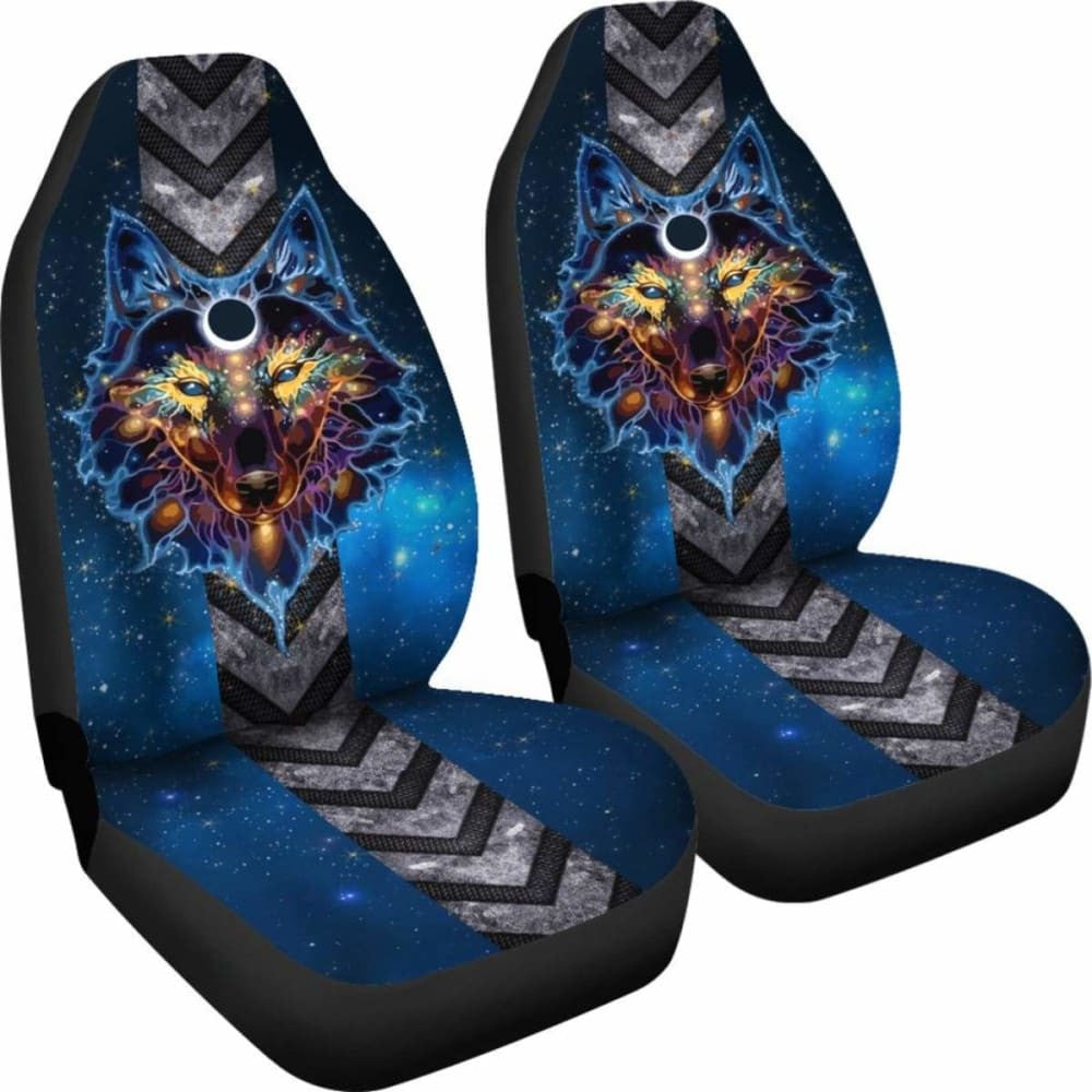 Wolf Native American Car Seat Cover