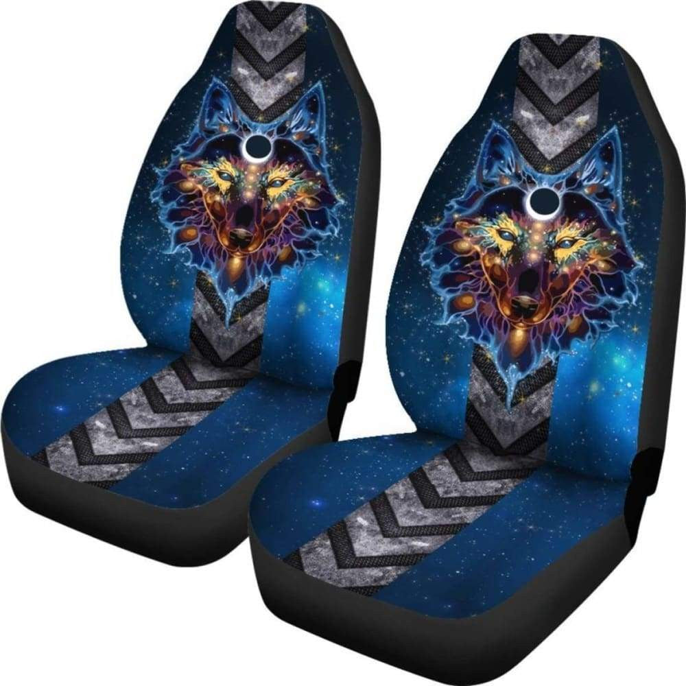Wolf Native American Car Seat Cover