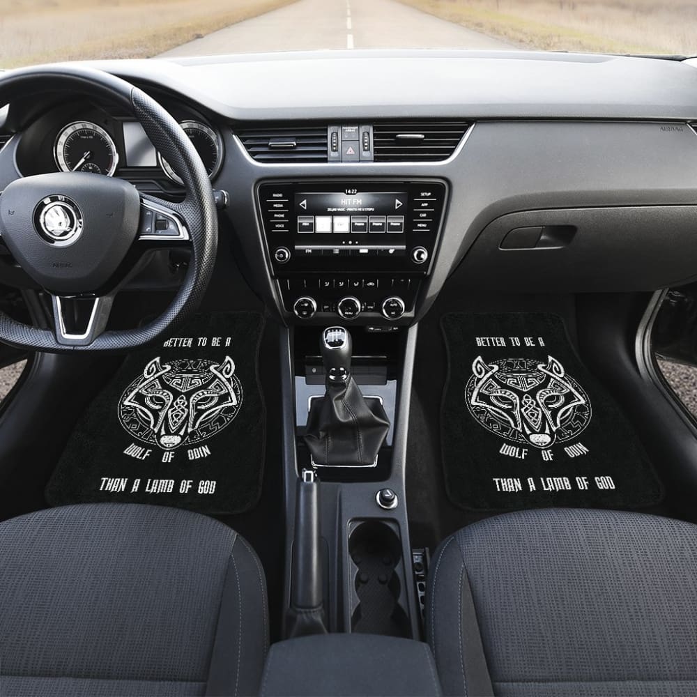Wolf of Odin Fenrir Vegvisir Symbol Car Floor Mats
